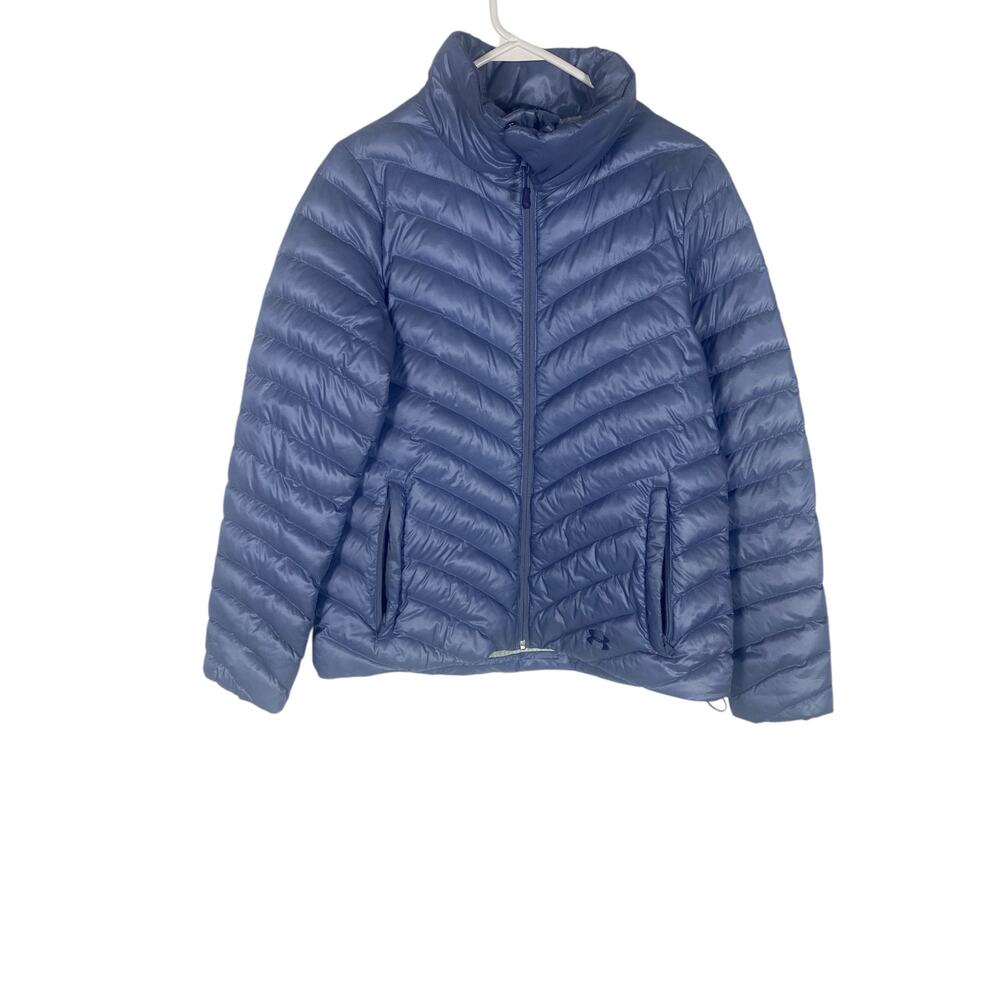 Women's Under Armour Blu Puffer Jacket Cold Gear Infrared Size Small